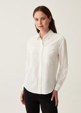 Ovs Shirt In Viscose With Pocket
